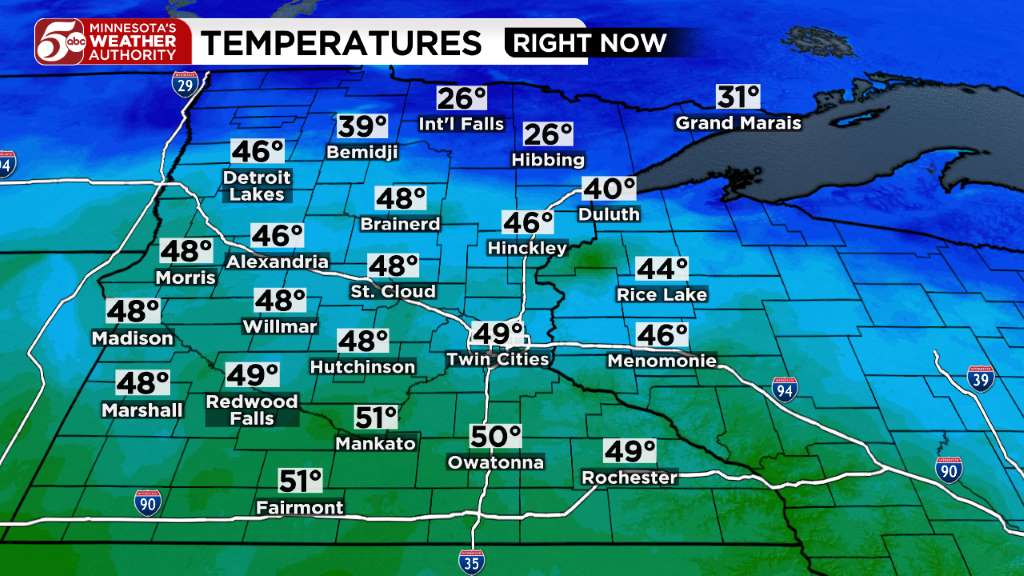 Thursday weather: Mostly sunny and cool temps — KSTP 5 — Gopher