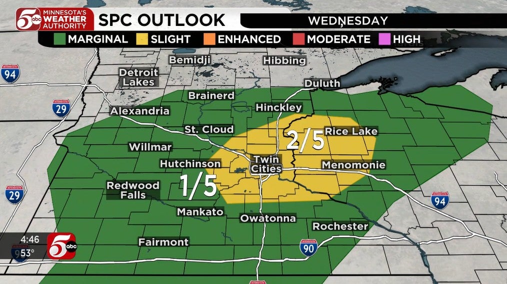 Minnesota’s Weather Authority issues Alert due to strong afternoon thunderstorms — Andover Schools news